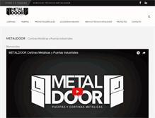 Tablet Screenshot of metaldoor.cl